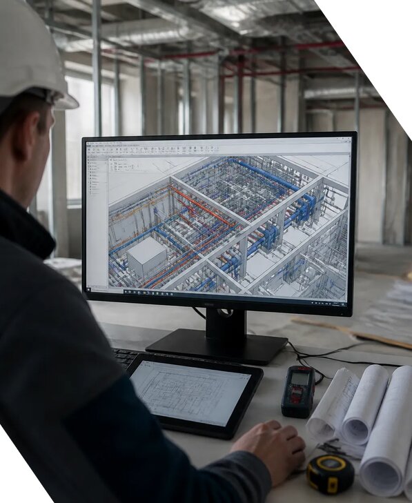 Создание BIM модели инженерных сетей для объектов в Норильске